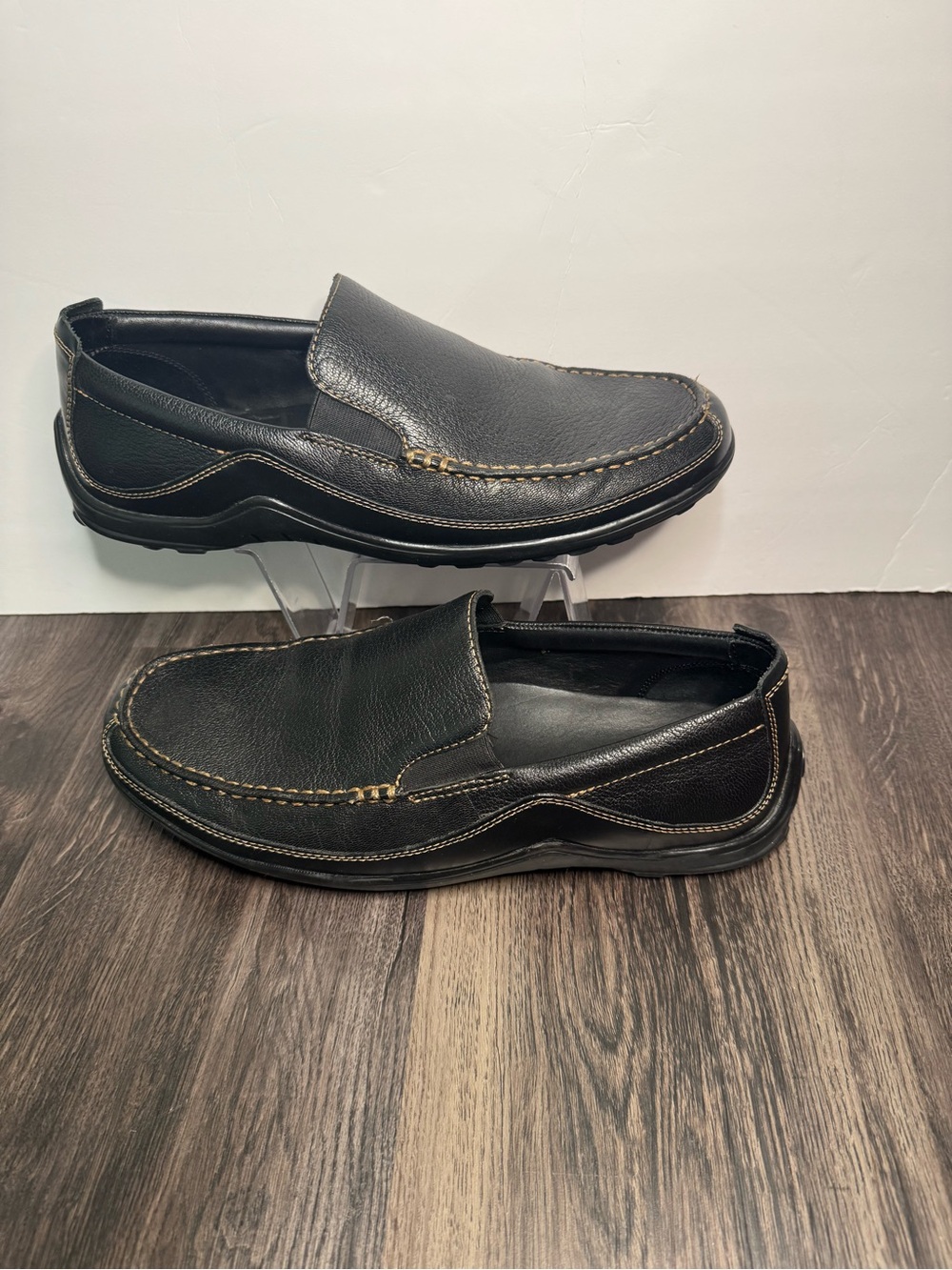 🔥Cole Haan Tucker Venetian Loafers Black Leather Slip On Shoes Men's US 8.5